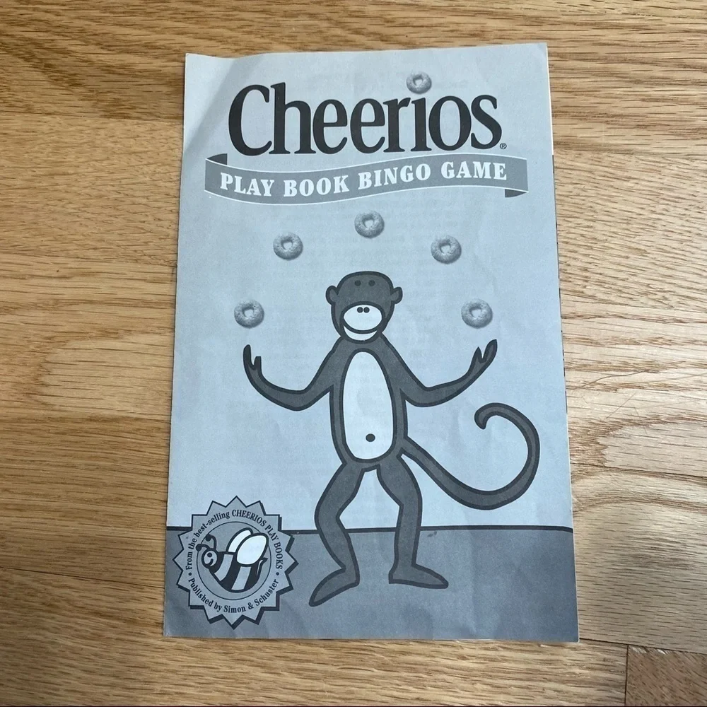 Vintage Cheerios Play Book Bingo Board Game Kids Toy
